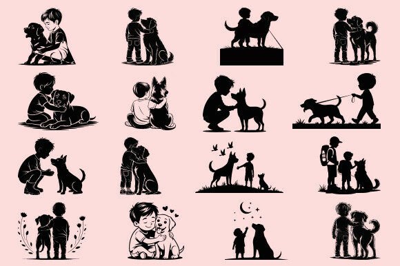 Boy and Dog Friendship SVG Bundle Review