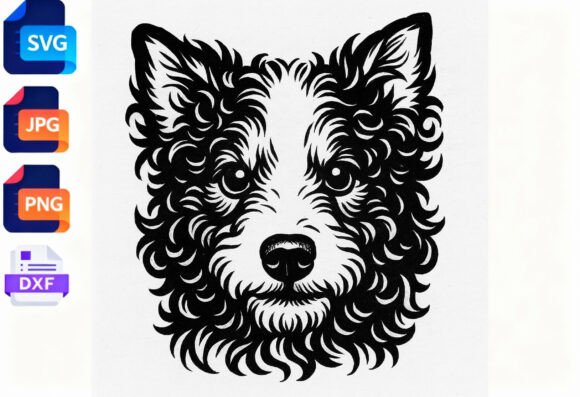Curly Dog Face SVG Cut File Review