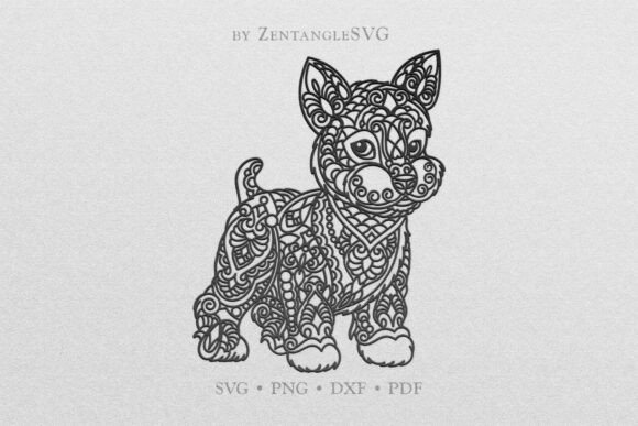 Cute Yorkie SVG for Embroidery Projects