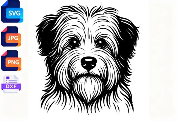 Dog Face SVG Cut File for Crafters