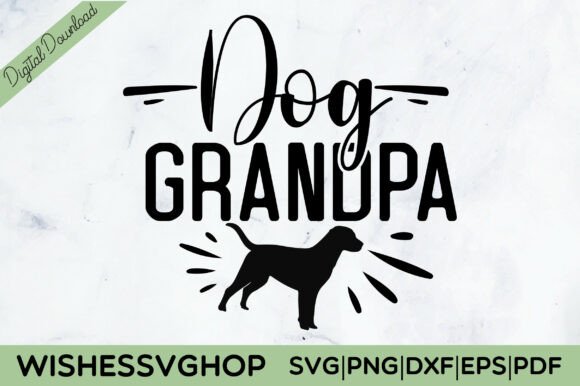 Dog Grandpa SVG PNG Review