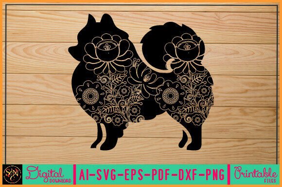 Flower Dog Animal SVG Vector 52 Review