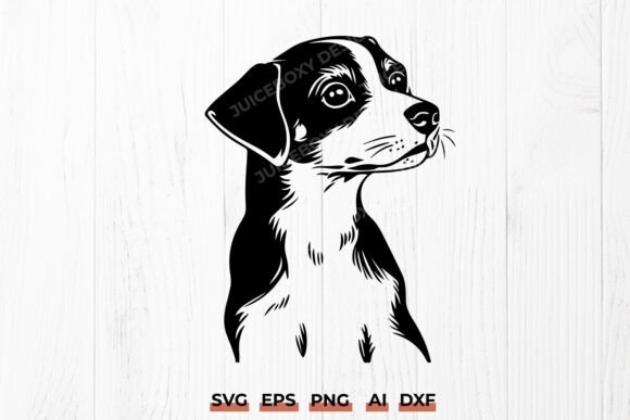 Jack Russell Terrier SVG, Dog Silhouette