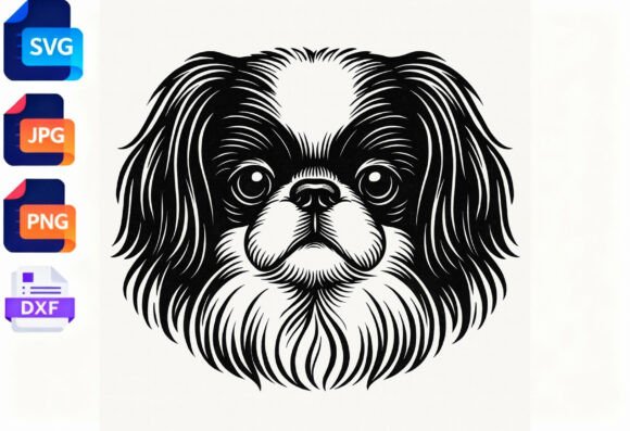 Japanese Chin Dog Face SVG Cut File Review