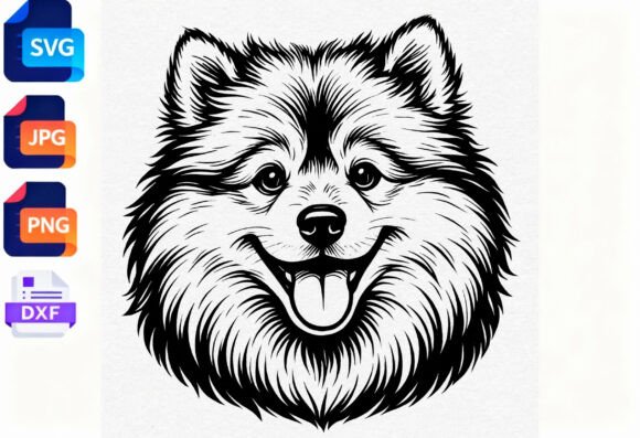 Pomeranian Dog Face SVG Clipart Review