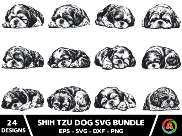 Shih Tzu Dog Sleeping Svg Bundle Review