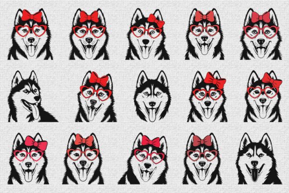 Siberian Husky Dog Head SVG Bundle Review